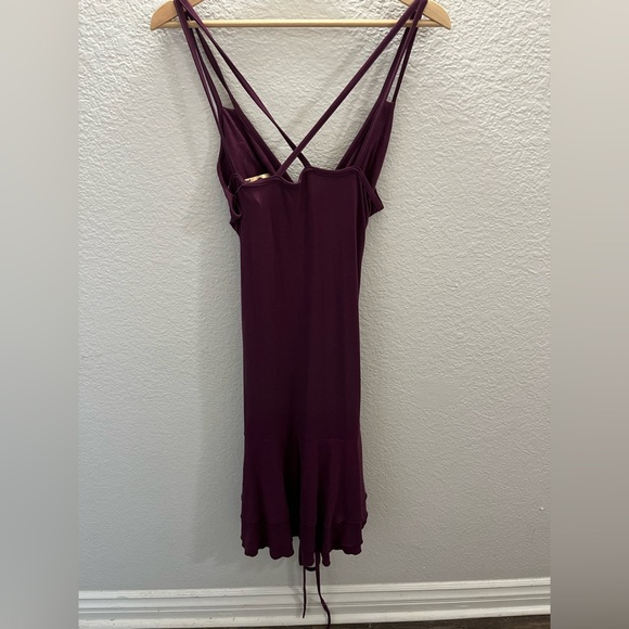 NWT Nomads Hemp Wear Aphrodite Dress Maroon Sustainable Boho XL Fairycore - Picture 5 of 5